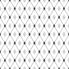 Seamless geometric hipster pattern. Monochrome