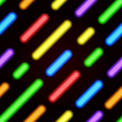 Neon bright seamless pattern with diagonal lines