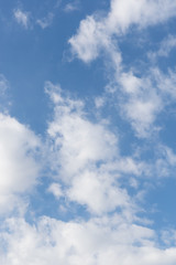 Obraz premium Natural background of blue sky and cloud