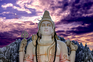 Brahma statue lord of hindu indian culture.