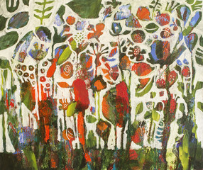 Detail of the Painting as a Background