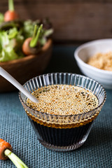Soy sauce with Toasted Sesame salad dressing