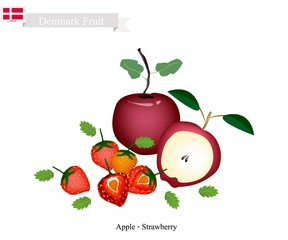 Apple and Strawberry, The Popular Fruits of Denmark