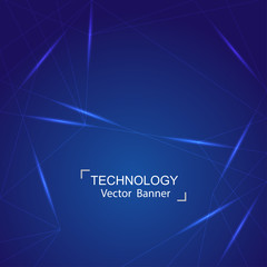 Abstract Blue technology communication Background.vector illustration