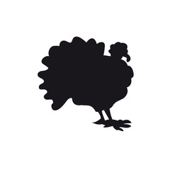 turkey black on a white background.