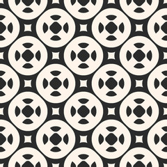 Vector seamless pattern with simple geometric figures