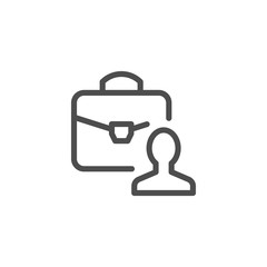 Business person line icon