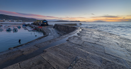 The Cobb at Lyme Regis in Dorset.