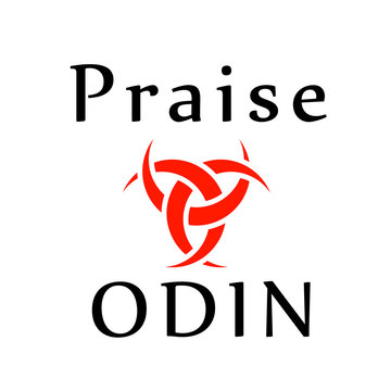 Praise Odin- The graphic is a symbol of the horns of Odin, a satanist symbol 