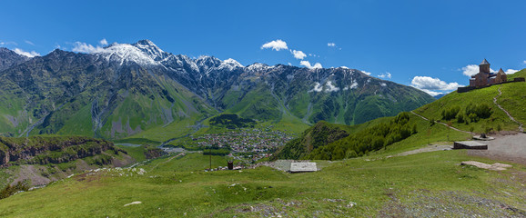 Sights of Georgia and military Georgian road