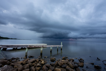 Thunderstorm over Mobile Bay. 