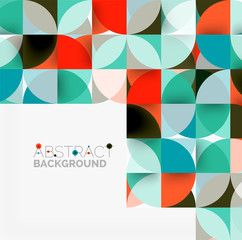 Modern geometrical abstract background circles