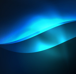 Illuminated neon waves