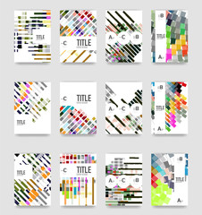 Fototapeta premium Set of brochure cover templates