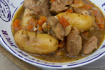 fricassée de porc