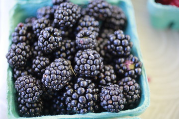 Blackberries for sale at the Farmers Market