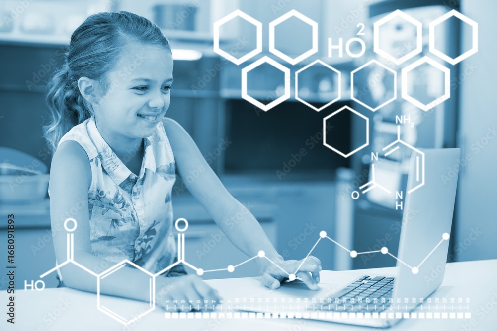 Poster composite image of digital image of chemical structure