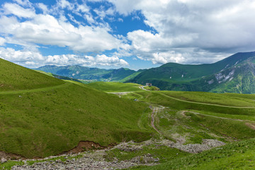 Kazbegi and military Georgian road