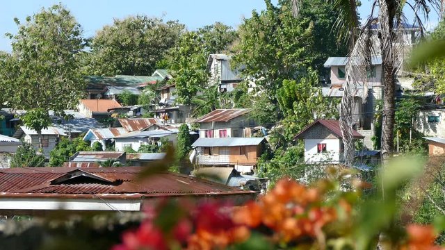 Houses in Cebu city in the Philippines