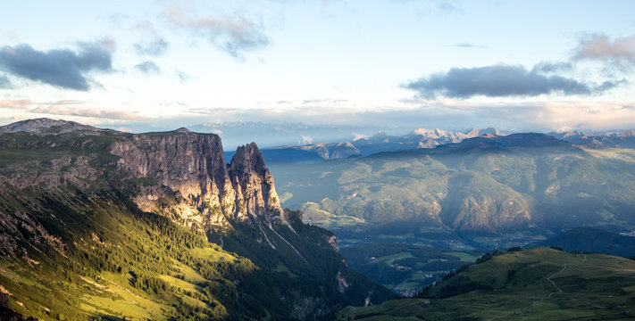 sunrise in the mountains