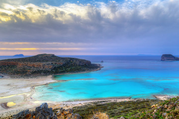 Beautiful Balos beach on Crete, Greece