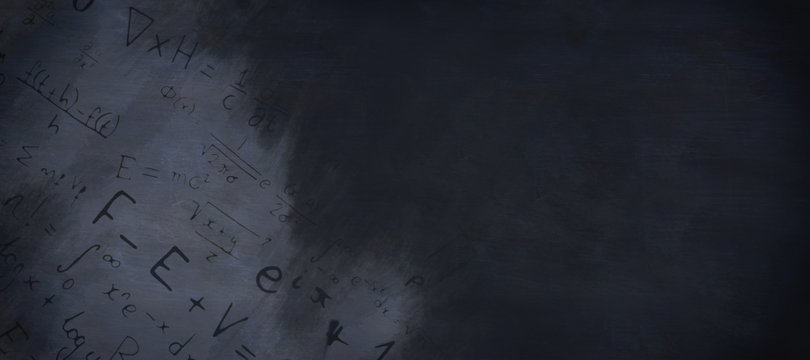 Composite image of graphic image of algebraic formulas