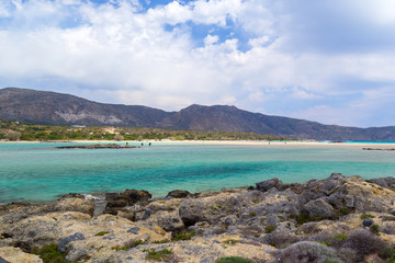 Fototapeta na wymiar Elafonissi beach on Crete, Greece