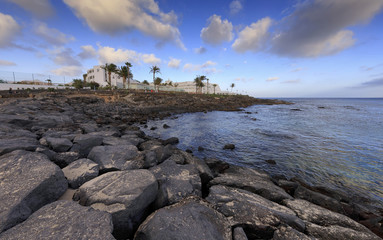 Fototapeta na wymiar Playa Blanca in Lanzarote
