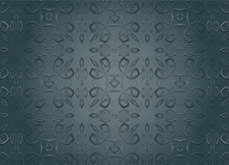 Golden and Dark vintage pattern.