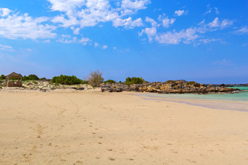 Beautiful Falassarna beach on Crete, Greece