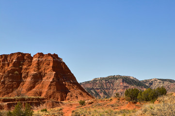 Fototapeta na wymiar Landscape with rocks in Palo Duro Canyon, USA