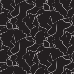 Abstract vector white and black geo pattern. Seamless faux stone pattern.