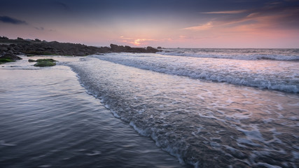 Wellen am Strand