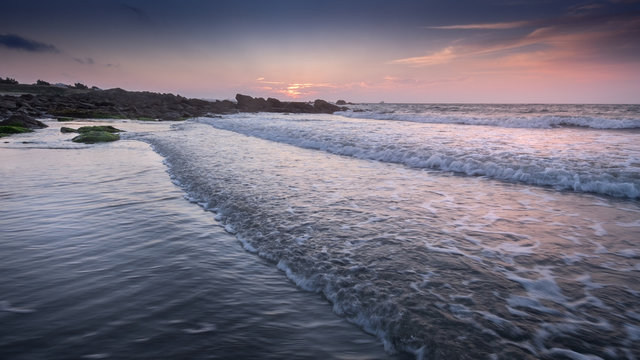 Wellen am Strand