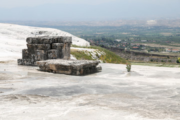 Hierapolis antique tomb in Pamukkale, Turkey