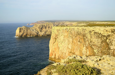 Fototapeta na wymiar Cape St. Vincent cliffs on the Algarve coast