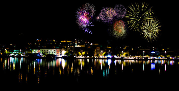 Fireworks in Makarska