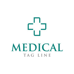 medical cross logo design template