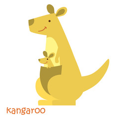 animals set - kangaroo