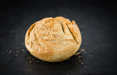 German Rolls on a slate slab, selective focus