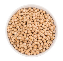 dried Chickpeas isolated on white background