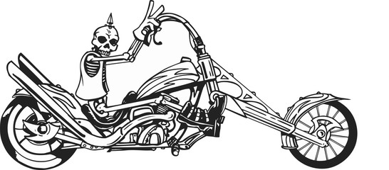skull motorcycle