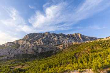 mount sainte-victoire in the provence, the Cezanne mountain