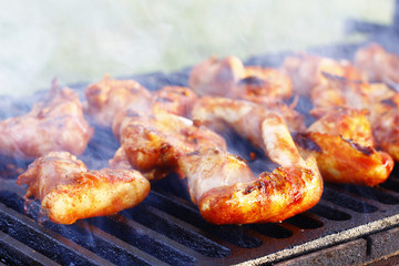 chicken on the grill