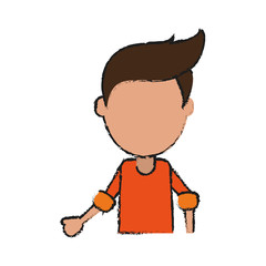 man avatar icon image vector illustration design