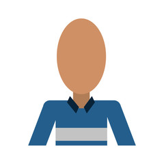 man with sweater avatar icon image vector illustration design