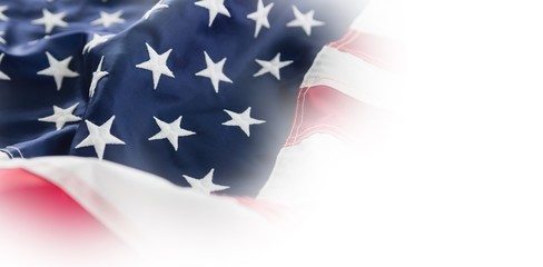 Obraz na płótnie Canvas Close-up of American flag
