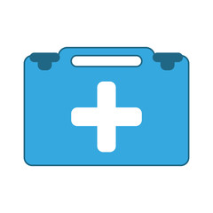 first aid kit healthcare related icon image vector illustration design