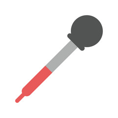 dropper with red liguid healthcare related icon image vector illustration design