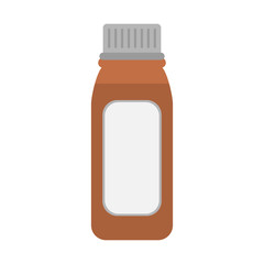 blank label flask healthcare related icon image vector illustration design